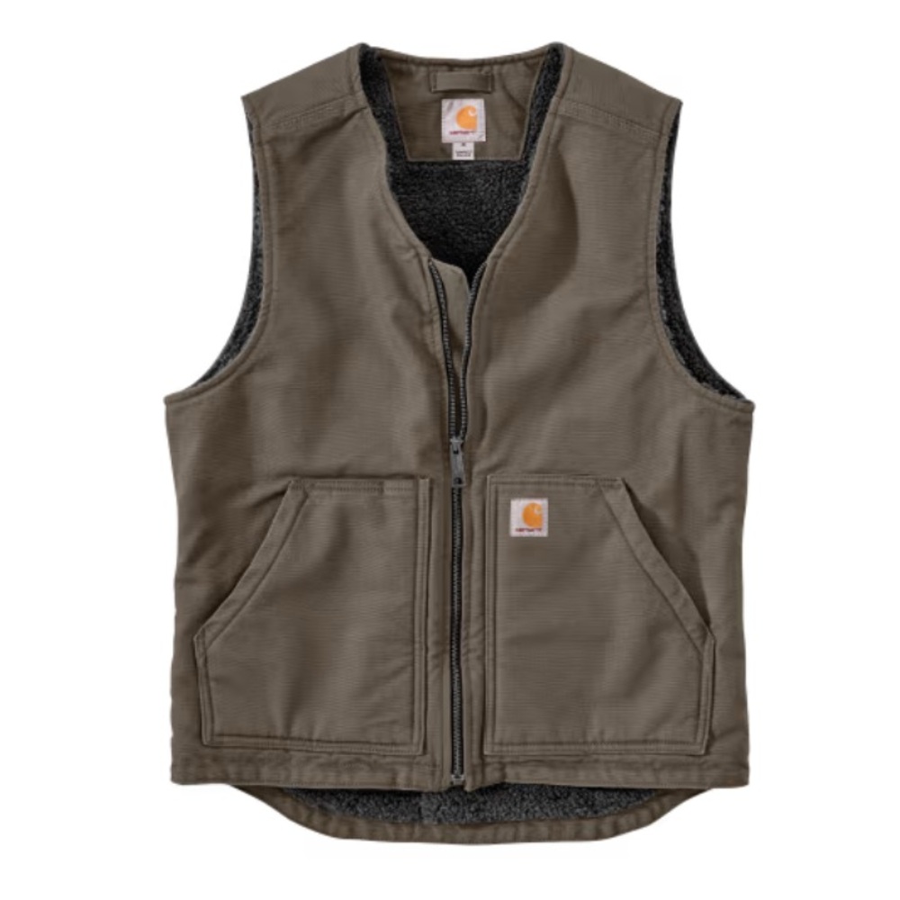 Carhartt Washed Duck Sherpa-Lined Vest for Men